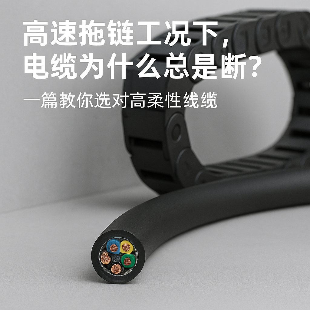 高速拖鏈工況下，電纜為什么總是斷？一篇教你選對高柔性線纜