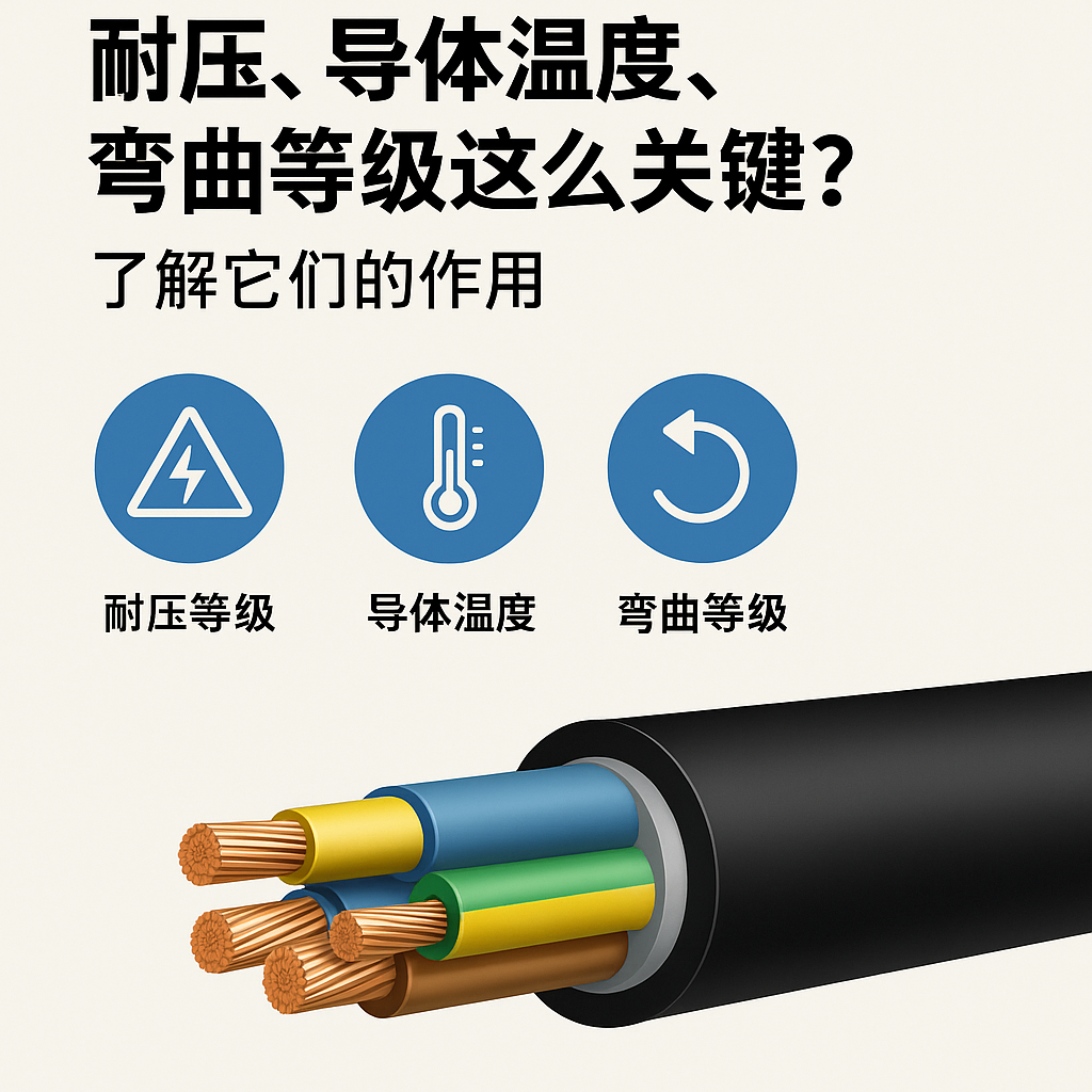 為什么充電電纜的耐壓、導(dǎo)體溫度、彎曲等級這么關(guān)鍵？了解它們的作用