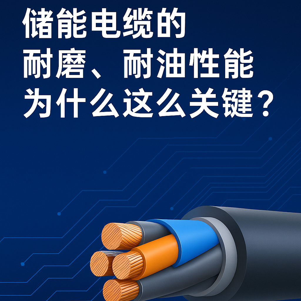儲(chǔ)能電纜的耐磨、耐油性能為什么這么關(guān)鍵？真實(shí)工況告訴你答案