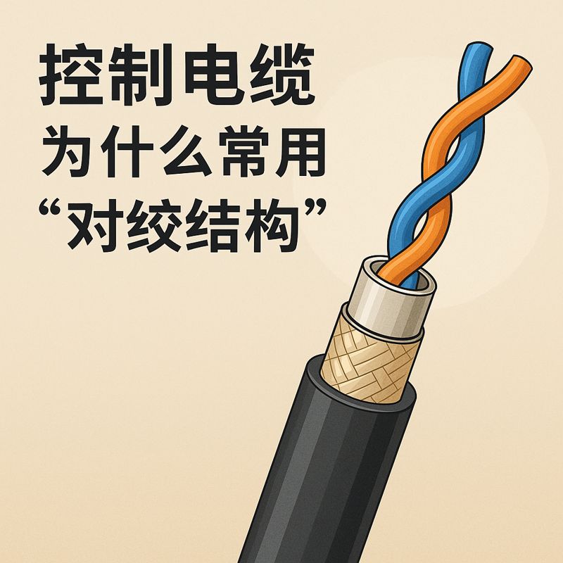 控制電纜為什么常用“對(duì)絞結(jié)構(gòu)”？
