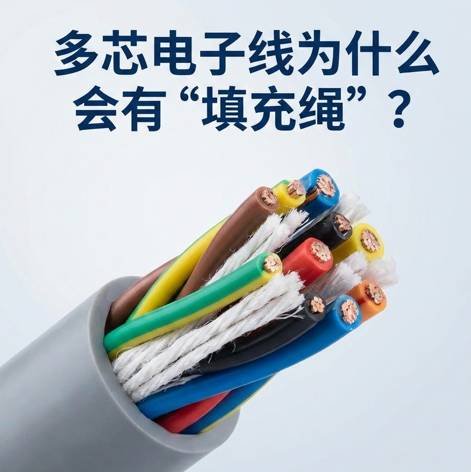 多芯電子線為什么會(huì)有“填充繩”？